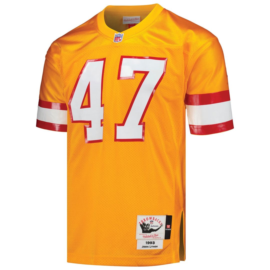John Lynch Tampa Bay Buccaneers 1993 Mitchell & Ness Authentic Throwback Retired Player Jersey - Orange