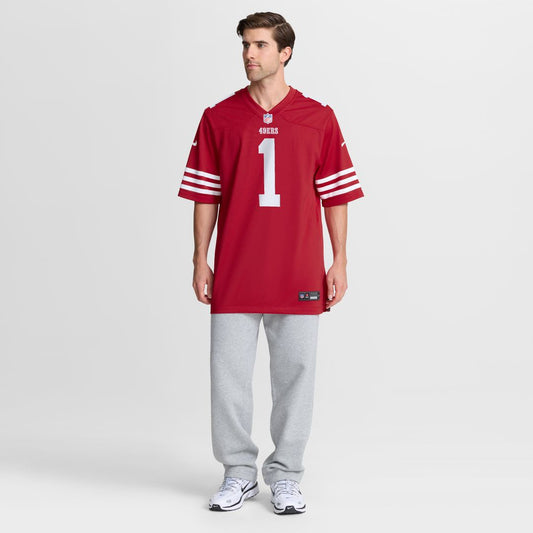 Number 1 Groom San Francisco 49ers Nike Game Jersey - Scarlet