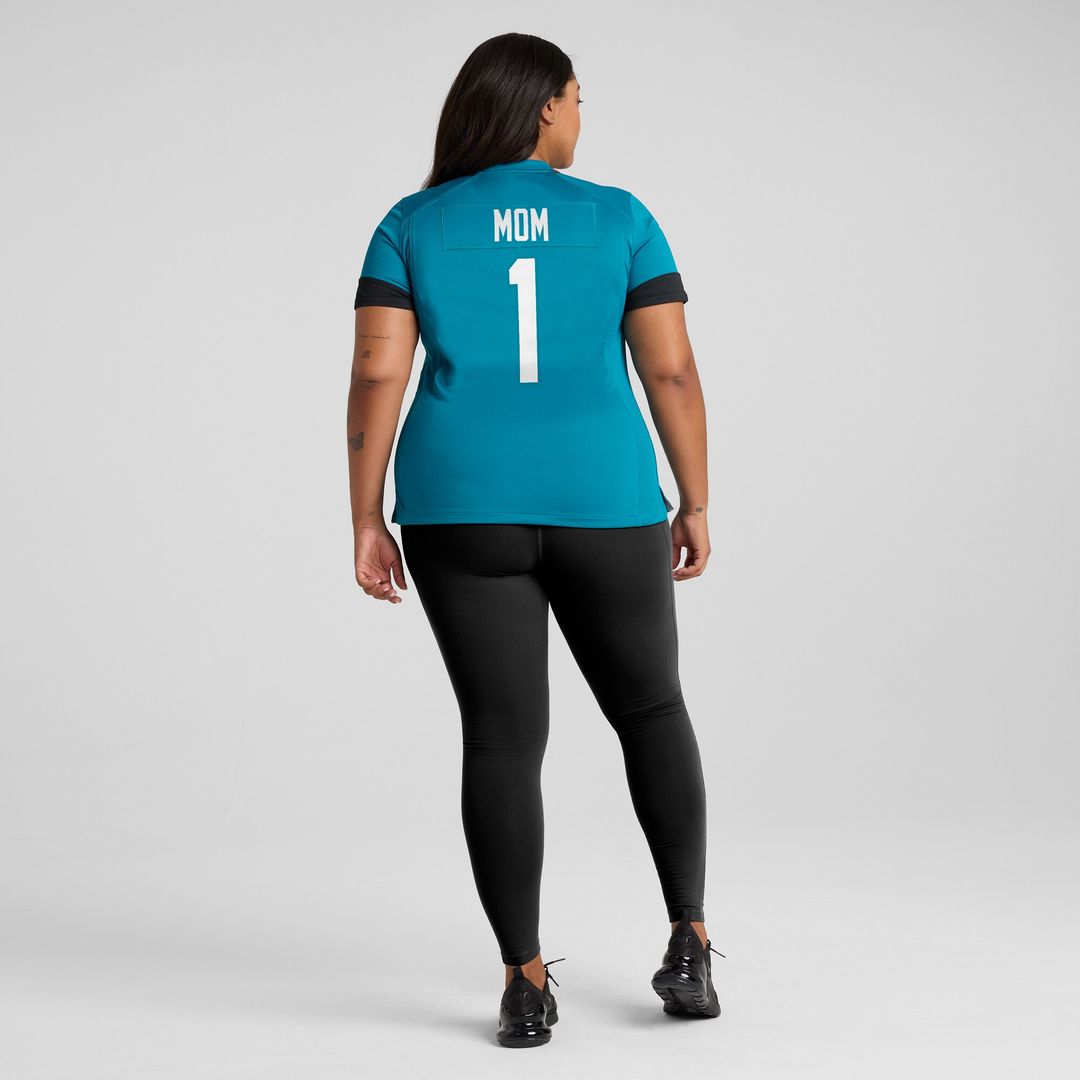 Number 1 Mom Jacksonville Jaguars Nike Women's Game Jersey - Teal