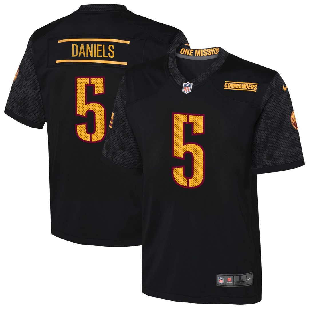Jayden Daniels Washington Commanders Nike Youth Game Jersey - White