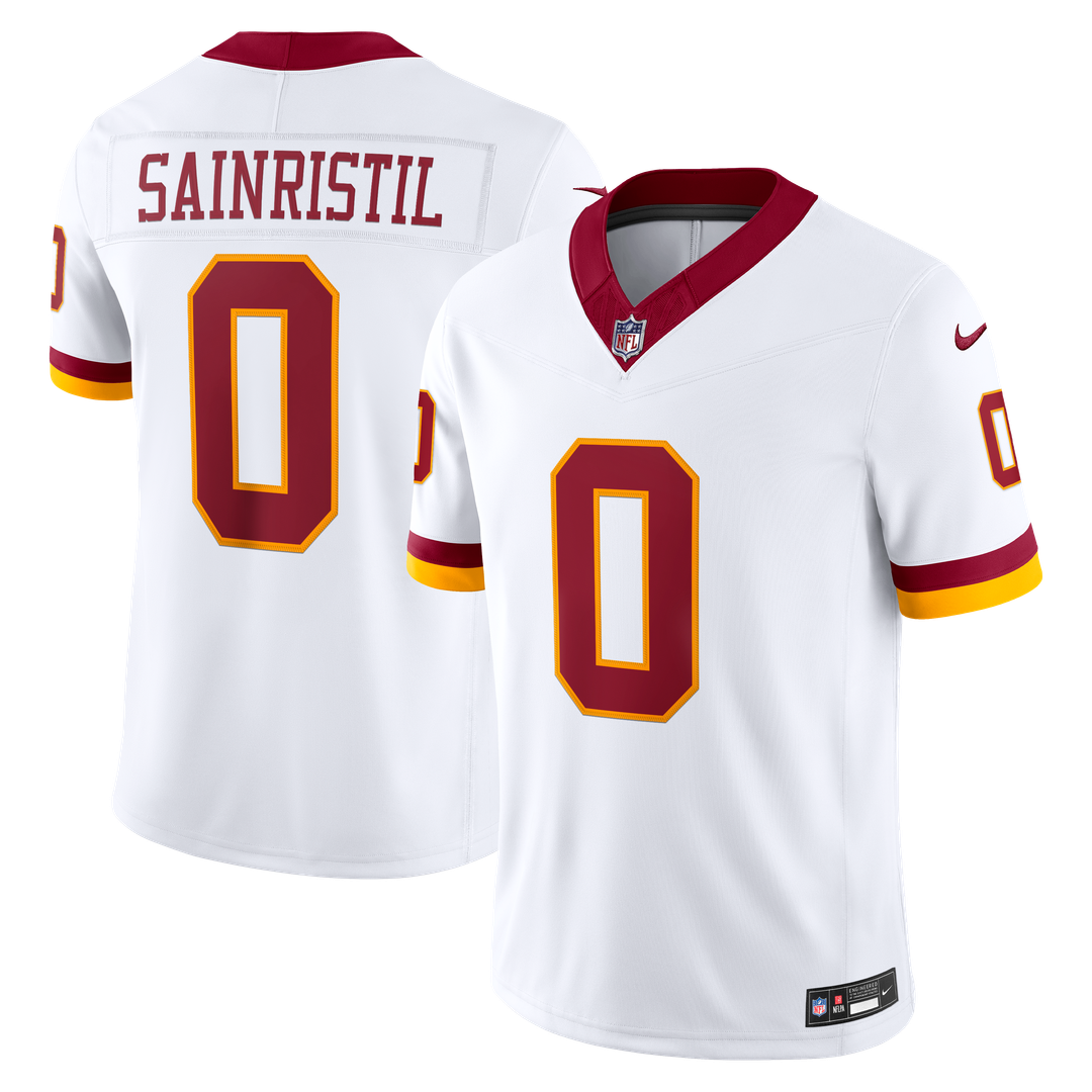 Mike Sainristil Washington Commanders Nike Vapor F.U.S.E. Stitched Limited Jersey - White