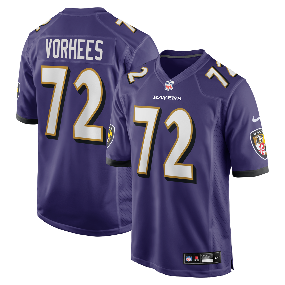 Andrew Vorhees Baltimore Ravens Nike Team Game Jersey -  Purple