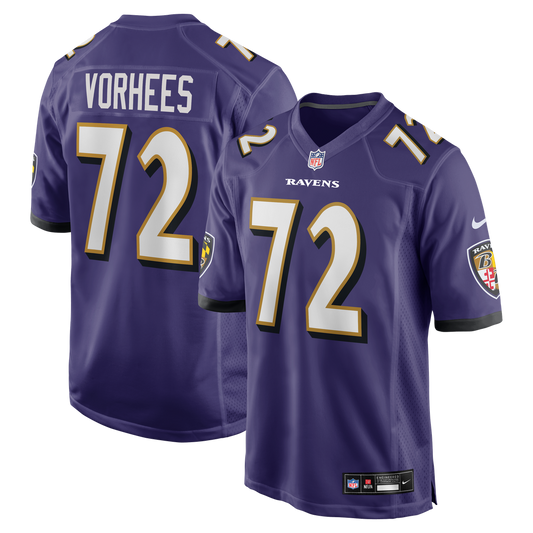 Andrew Vorhees Baltimore Ravens Nike Team Game Jersey -  Purple