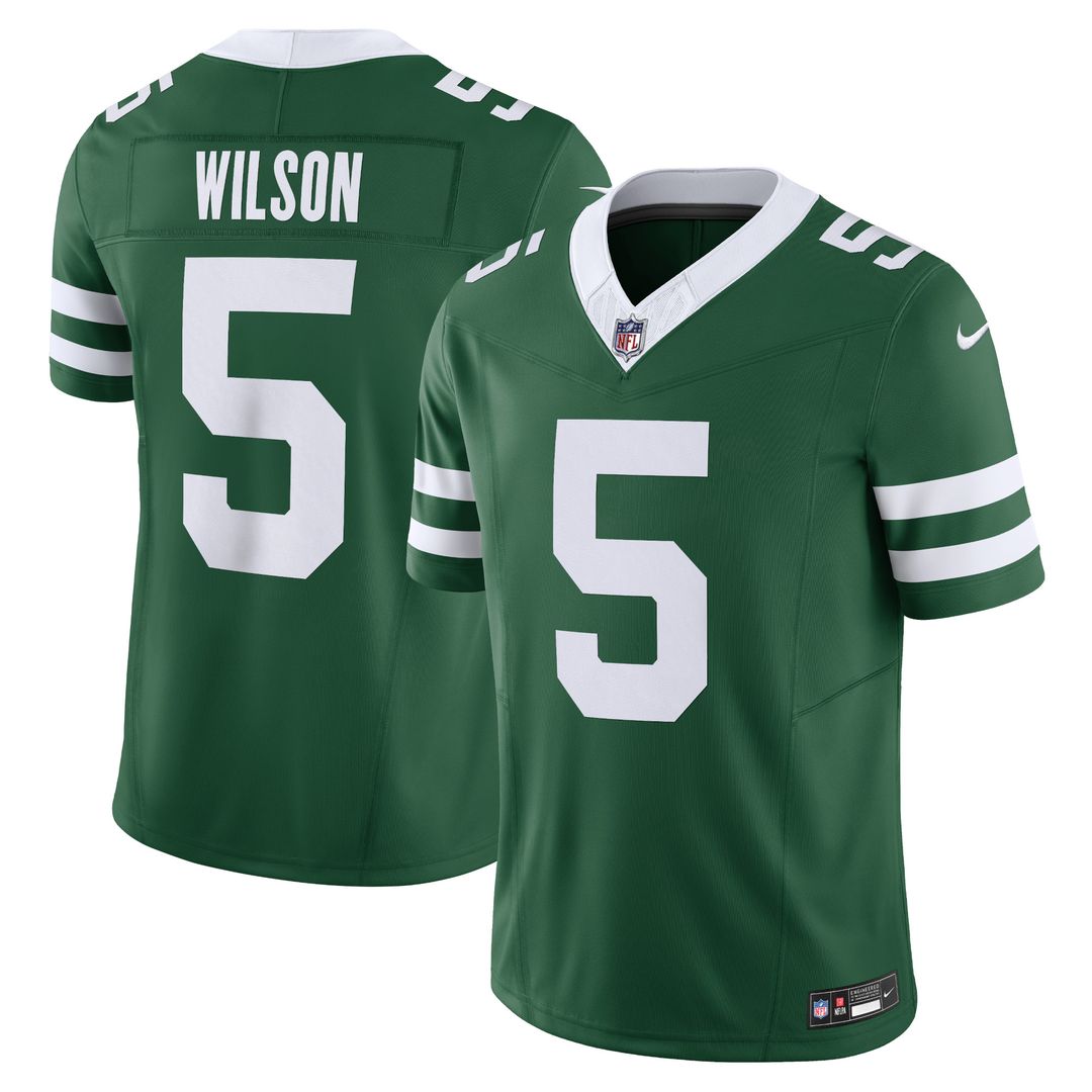 Garrett Wilson New York Jets Nike Alternate Vapor F.U.S.E. Limited Jersey  - Legacy Black