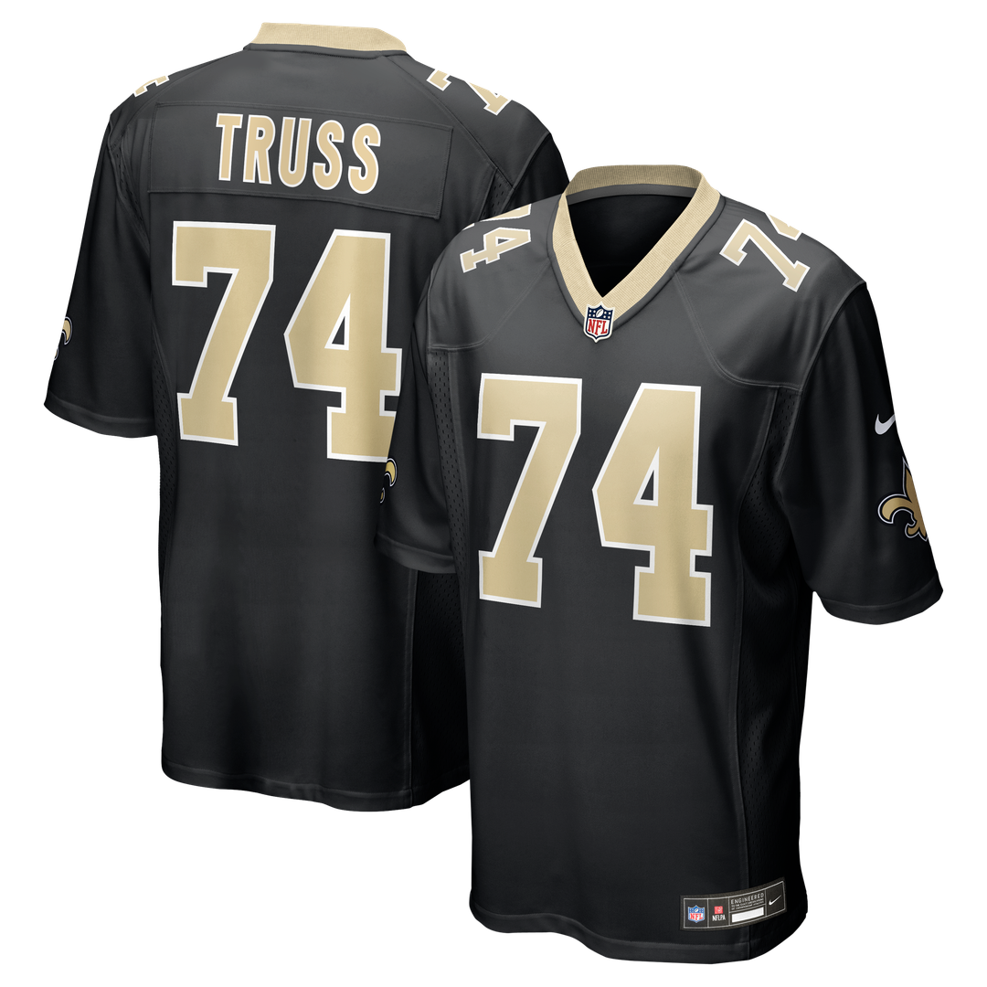 Xavier Truss New Orleans Saints Nike Team Game Jersey -  Black