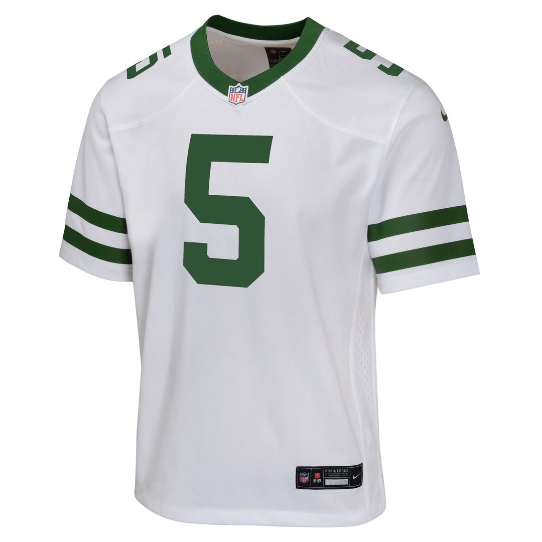 Garrett Wilson New York Jets Nike Youth Game Jersey - Black