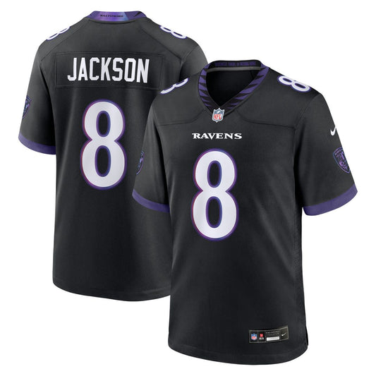 Lamar Jackson Baltimore Ravens Nike Alternate Game Jersey - Black