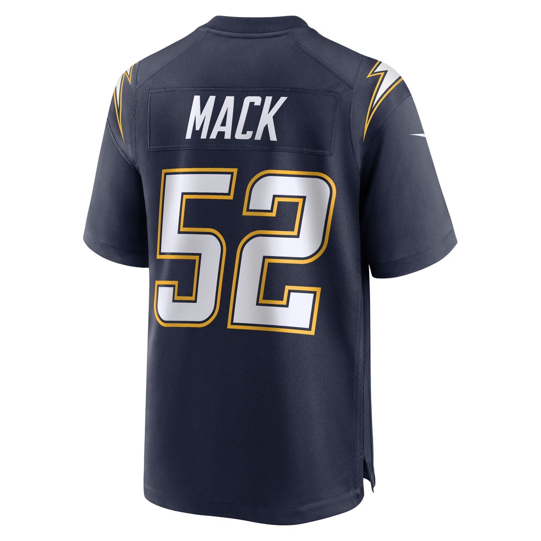 Khalil Mack Los Angeles Chargers Nike Alternate Charger Power Game Player Jersey - Gold