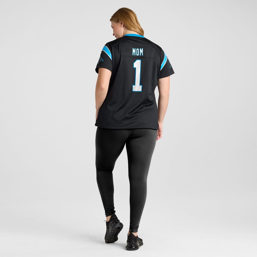 Number 1 Mom Carolina Panthers Nike Women's Game Jersey - Black
