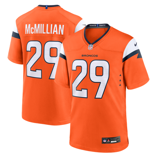 Ja'Quan McMillian Denver Broncos Nike Team Game Jersey -  Orange