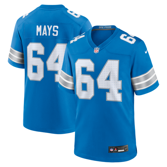 Cade Mays Detroit Lions Nike Team Game Jersey -  Blue