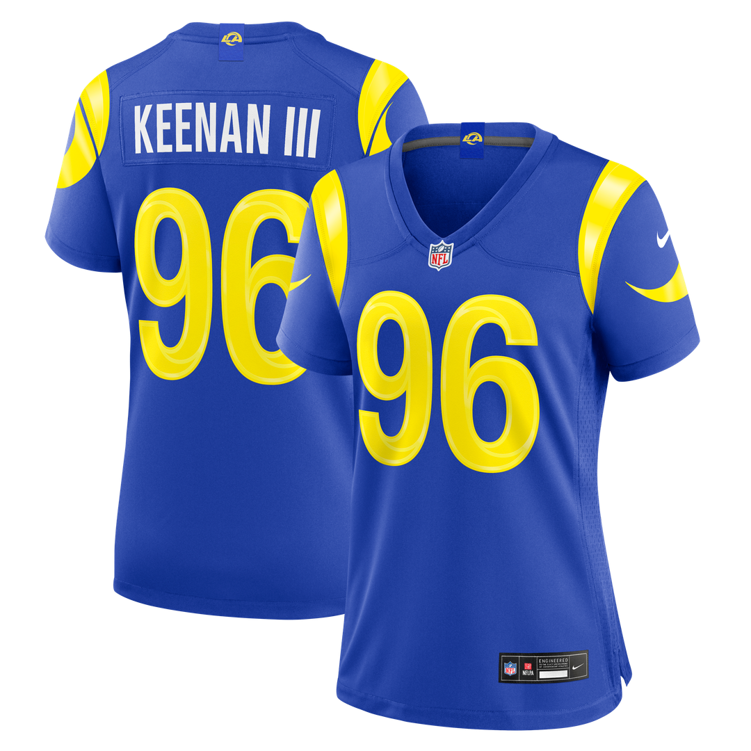 Tim Keenan III Los Angeles Rams Nike Women's Team Game Jersey - Royal