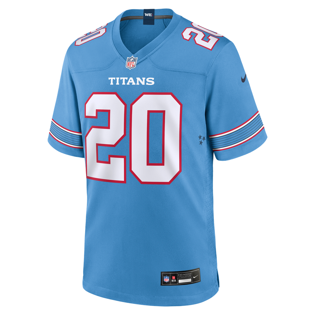 Tony Pollard Tennessee Titans Nike Game Jersey - Light Blue