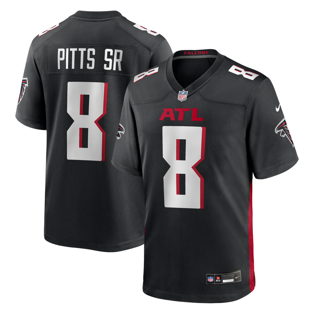 Kyle Pitts Sr. Atlanta Falcons Nike Team  Game Jersey - Black