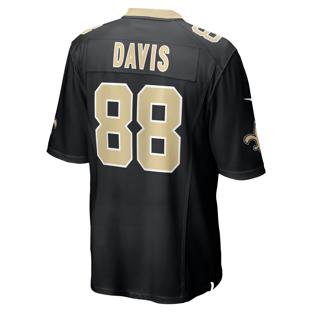 Shaquan Davis New Orleans Saints Nike  Game Jersey - Black