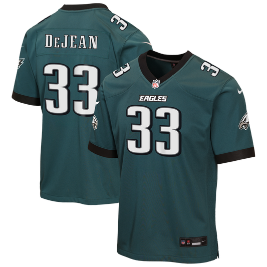 Cooper DeJean Philadelphia Eagles Nike Youth Team Game Jersey - Midnight Green