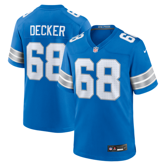 Taylor Decker Detroit Lions Nike Team Game Jersey -  Blue