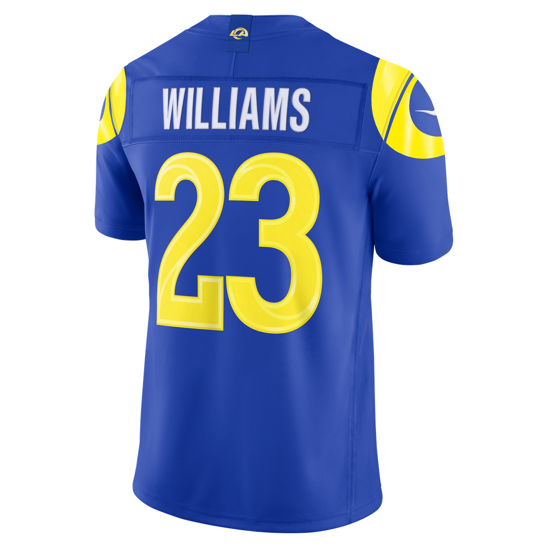 Kyren Williams Los Angeles Rams Nike Vapor F.U.S.E. Stitched Limited Jersey - Royal