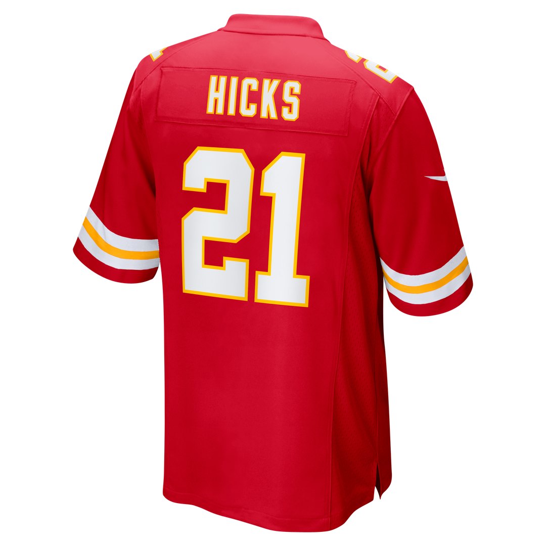 Jaden Hicks Kansas City Chiefs Nike  Game Jersey -  Red