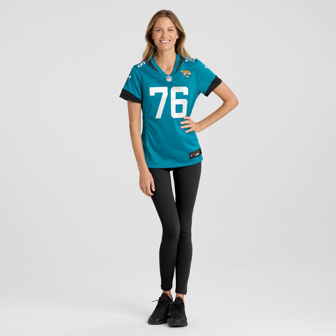 Ezra Cleveland Jacksonville Jaguars Nike Women's  Game Jersey -  Teal