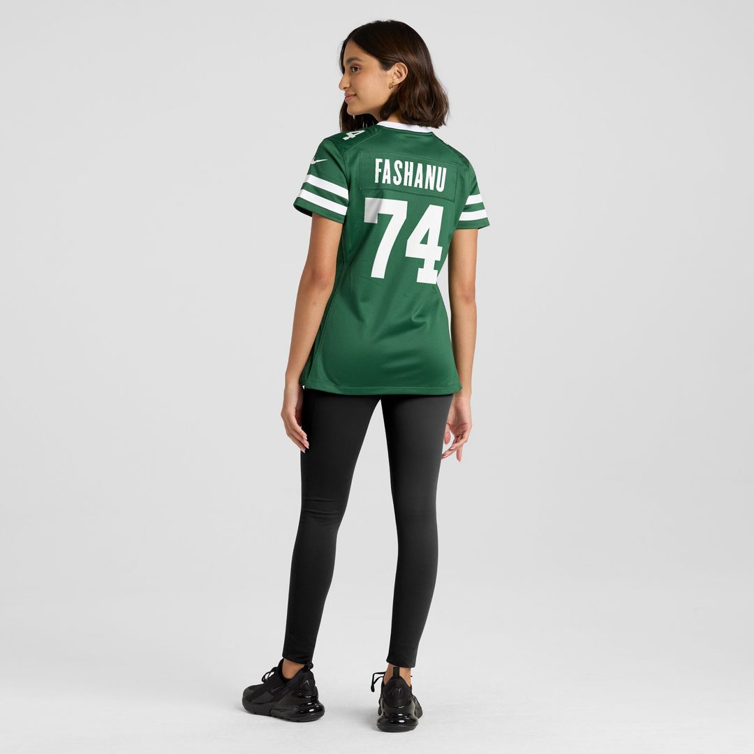 Olu Fashanu New York Jets Nike Women's Game Jersey - Legacy Green