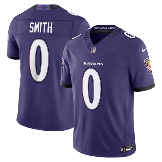 Roquan Smith Baltimore Ravens Nike Vapor F.U.S.E. Stitched Limited Jersey - Purple
