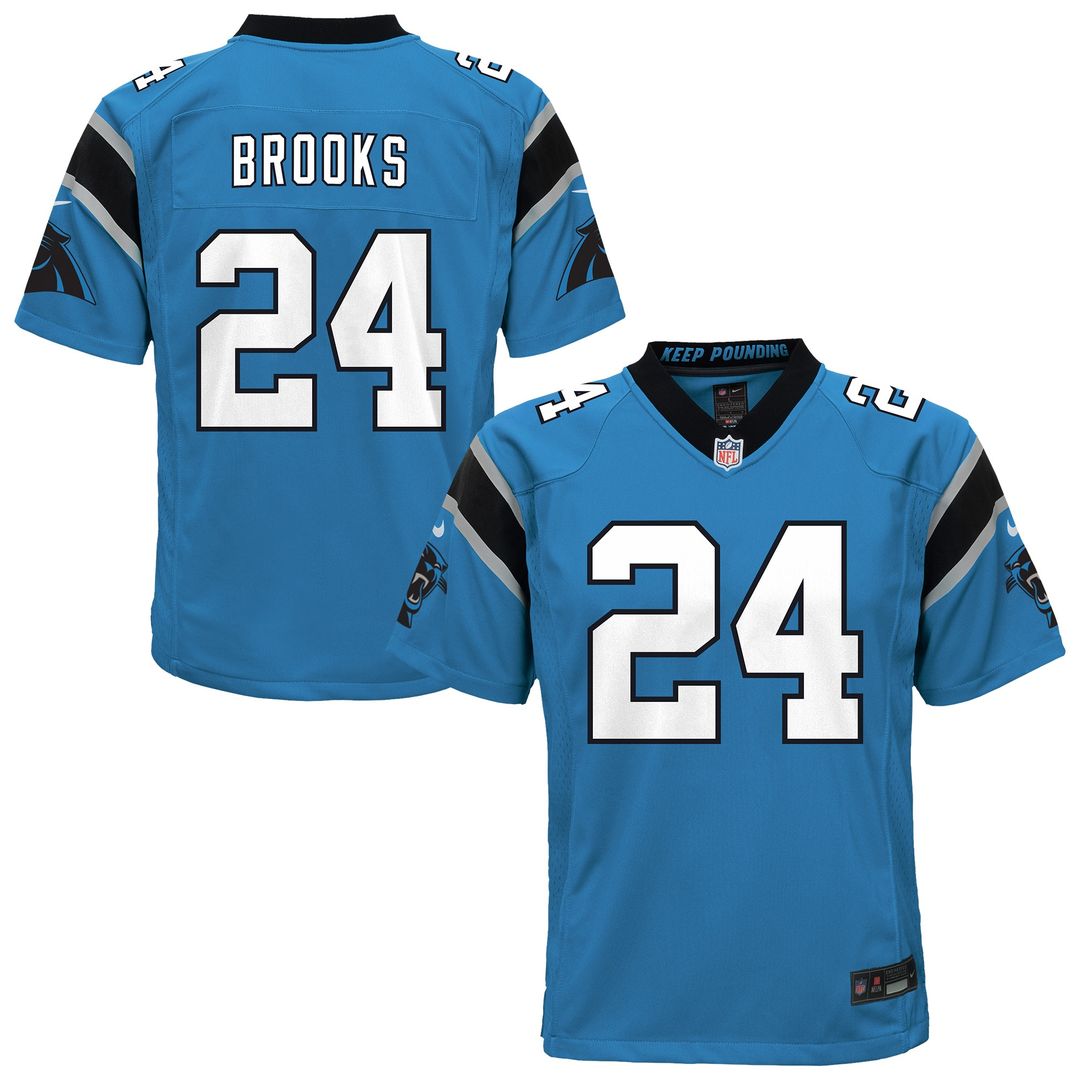 Jonathon Brooks Carolina Panthers Nike Youth Game Jersey - Black