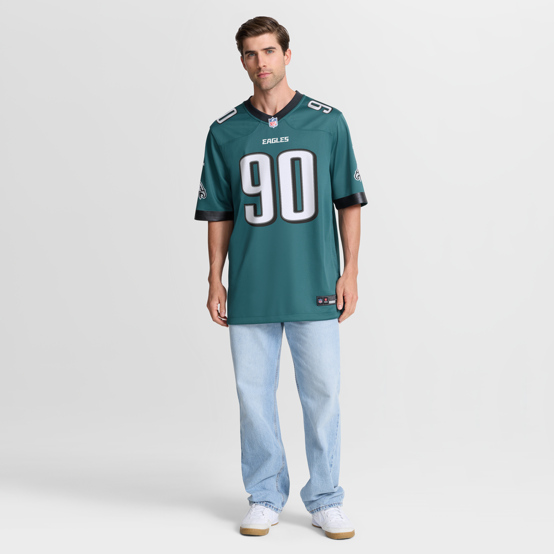 Jordan Davis Philadelphia Eagles Nike Team Game Jersey - Midnight Green