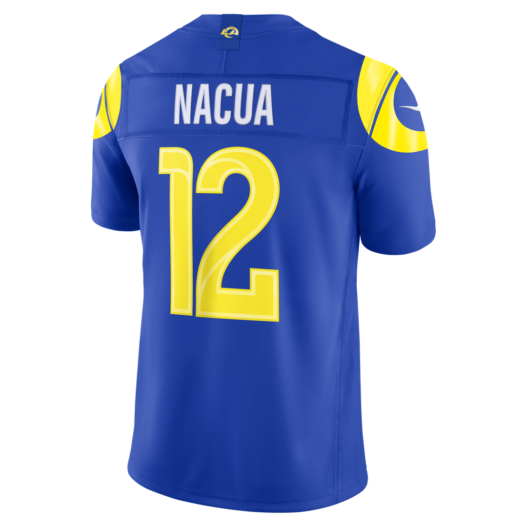 Puka Nacua Los Angeles Rams Nike Vapor F.U.S.E. Stitched Limited Jersey - Royal