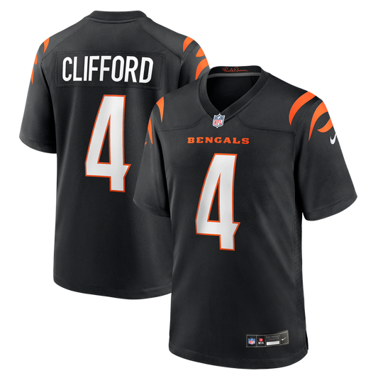 Sean Clifford Cincinnati Bengals Nike Team Game Jersey -  Black