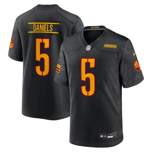 Jayden Daniels Washington Commanders Nike Alternate Game Player Jersey - Black