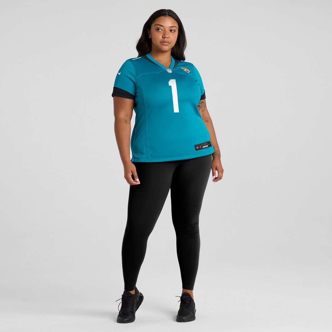 Number 1 Mom Jacksonville Jaguars Nike Women's Game Jersey - Teal