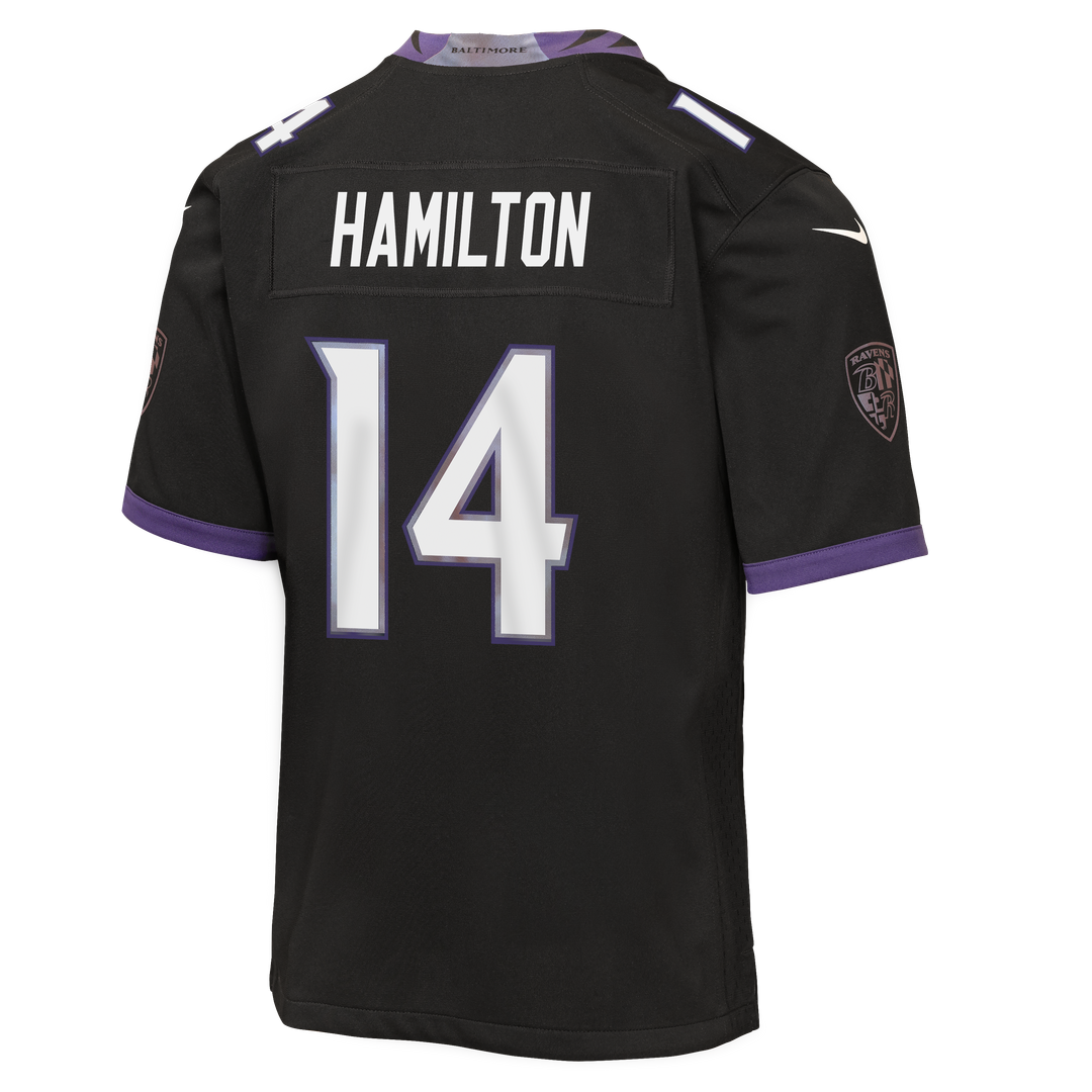 Kyle Hamilton Baltimore Ravens Nike Youth Alternate Game Jersey - Black