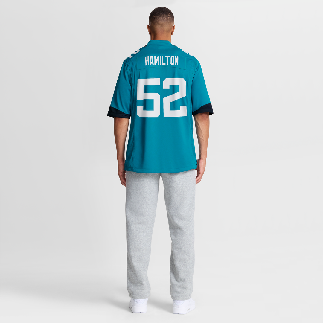 DaVon Hamilton Jacksonville Jaguars Nike Game Jersey - Teal