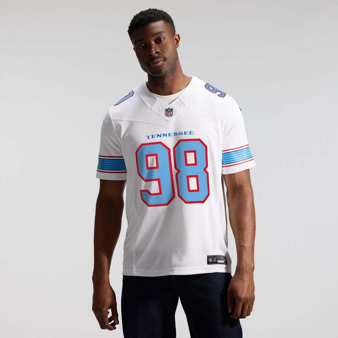 Jeffery Simmons Tennessee Titans Nike Vapor F.U.S.E. Sewn Down Limited Jersey - Light Blue