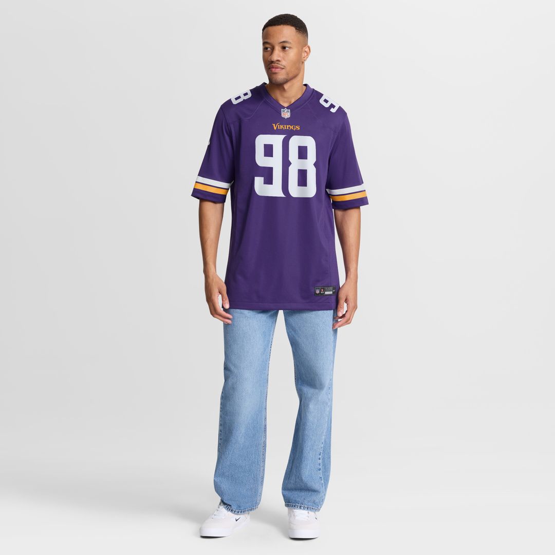 Bo Richter Minnesota Vikings Nike Team Game Jersey -  Purple