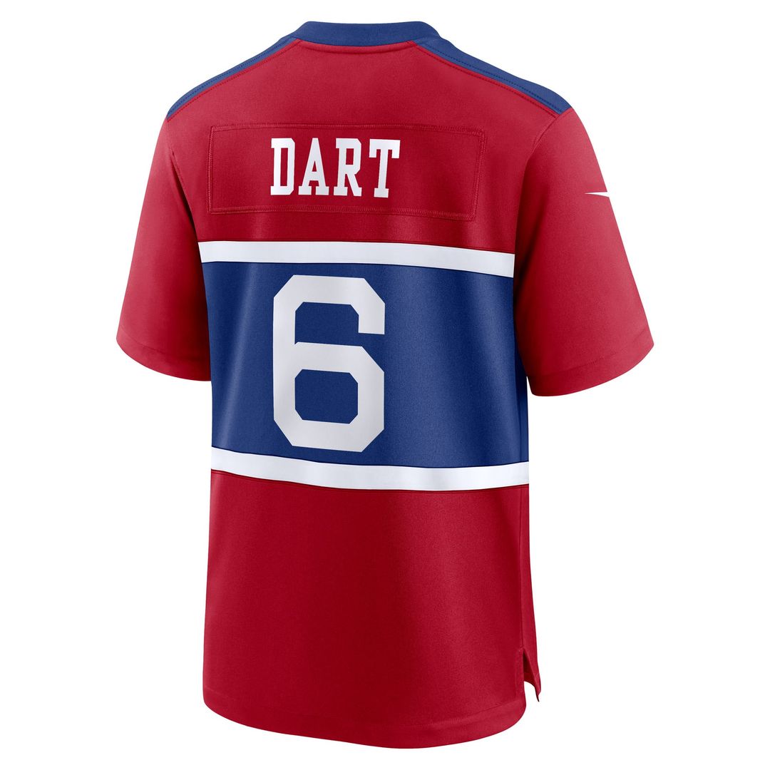 Jaxson Dart New York Giants Nike  Game Jersey - White