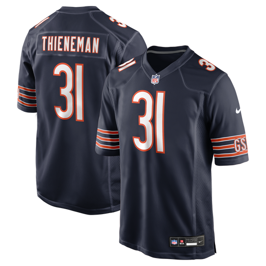 Dillon Thieneman Chicago Bears Nike 2026 NFL Draft First Round Pick No. 25 Team Game Jersey - Navy