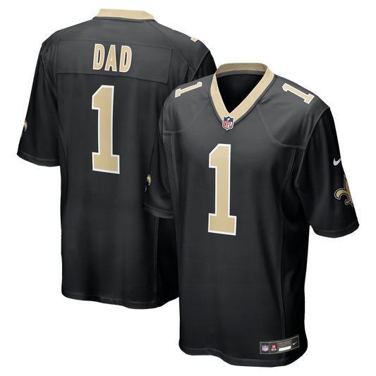 Number 1 Dad New Orleans Saints Nike Game Jersey - Black