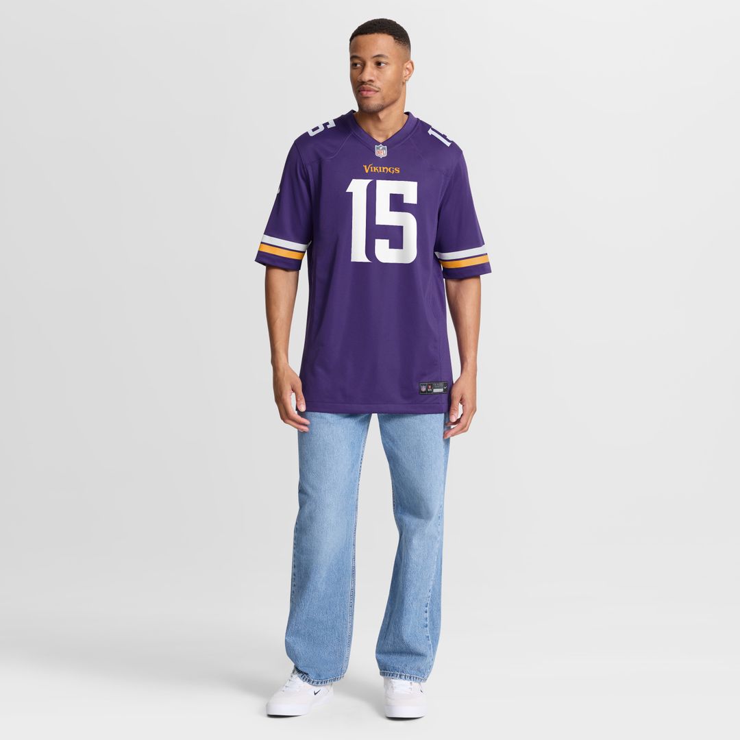 Dallas Turner Minnesota Vikings Nike  Player Game Jersey - Purple