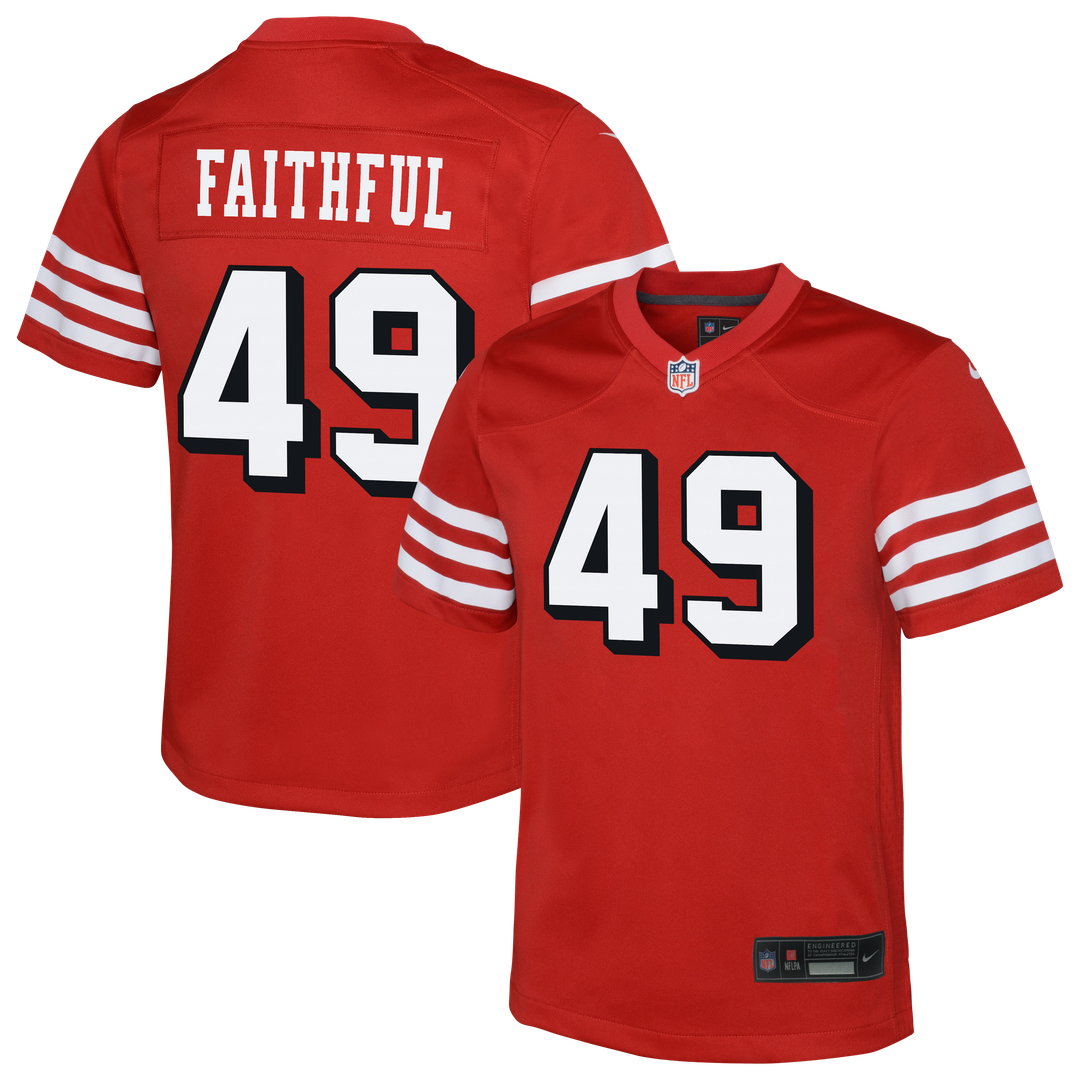 The Faithful San Francisco 49ers Nike Youth Alternate 2 Game Jersey - Scarlet