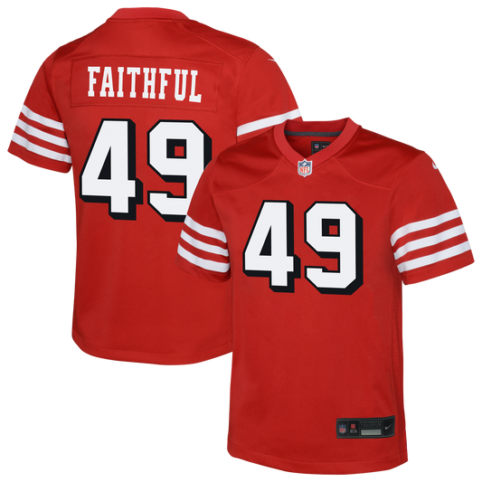 The Faithful San Francisco 49ers Nike Youth Alternate 2 Game Jersey - Scarlet