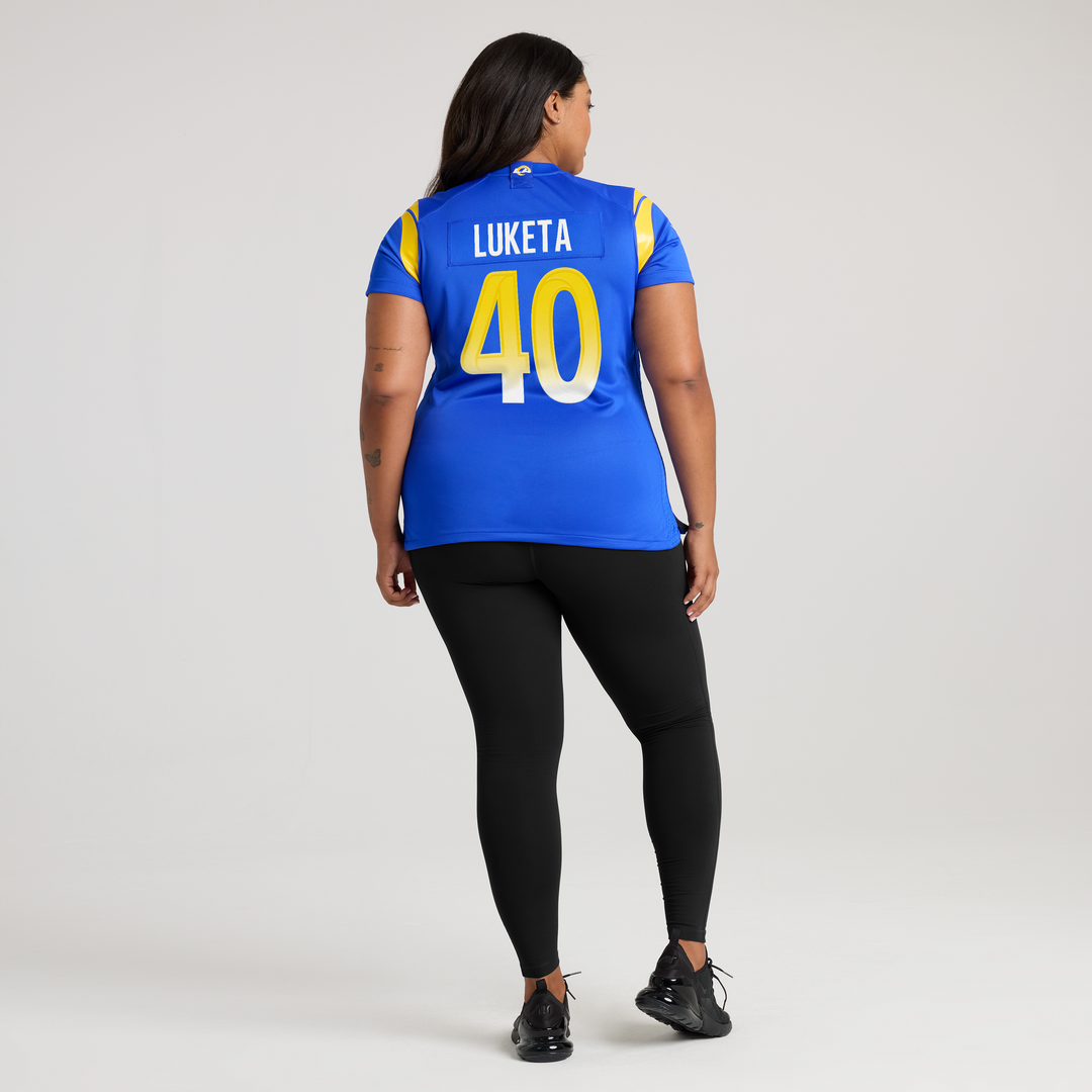 Jesse Luketa Los Angeles Rams Nike Women's Team Game Jersey -  Royal