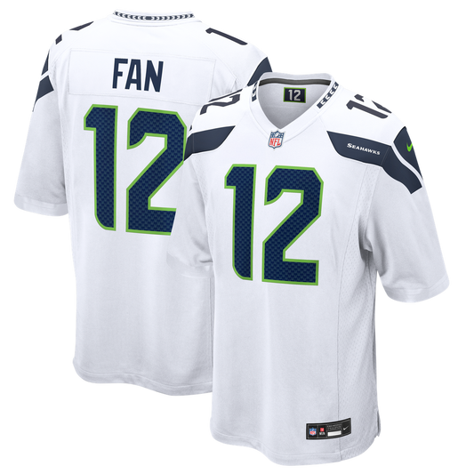 12s Seattle Seahawks Nike Game Jersey - White