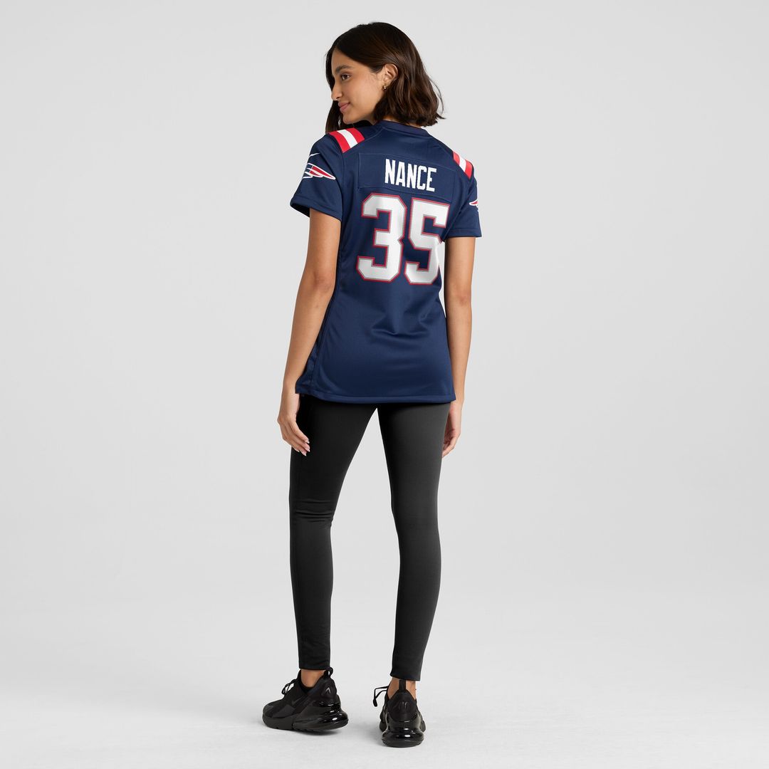 Jim Nance New England Patriots Nike Women's Retired Player Jersey - Navy