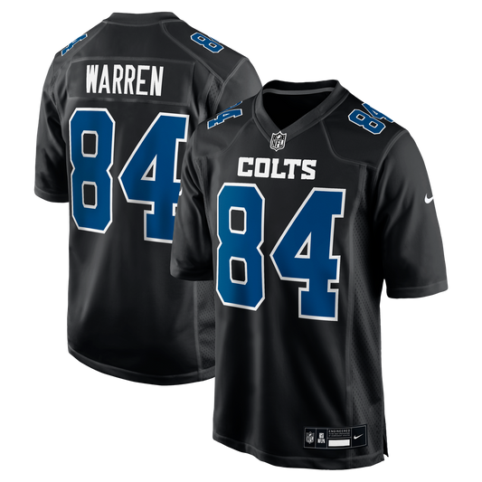 Tyler Warren Indianapolis Colts Nike Fashion Game Jersey - Carbon Black