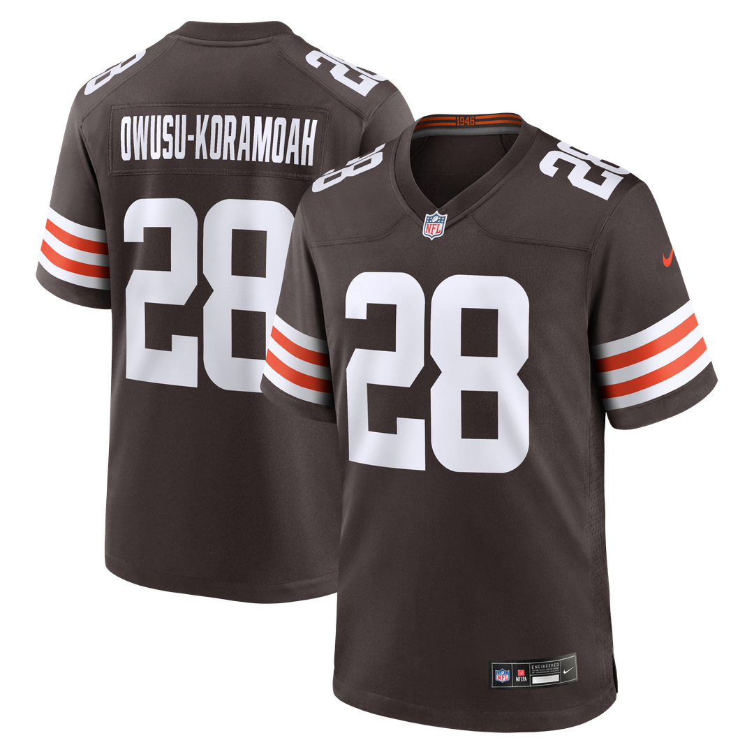 Jeremiah Owusu-Koramoah Cleveland Browns Nike Game Player Jersey - Brown
