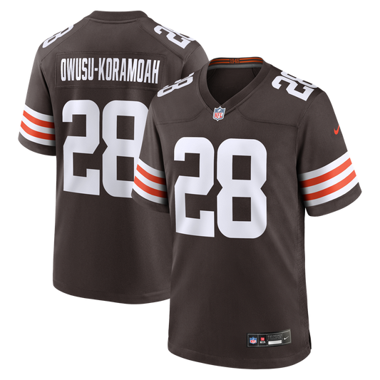 Jeremiah Owusu-Koramoah Cleveland Browns Nike Game Player Jersey - Brown