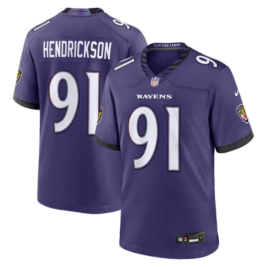 Trey Hendrickson Baltimore Ravens Nike Team Game Jersey - Purple