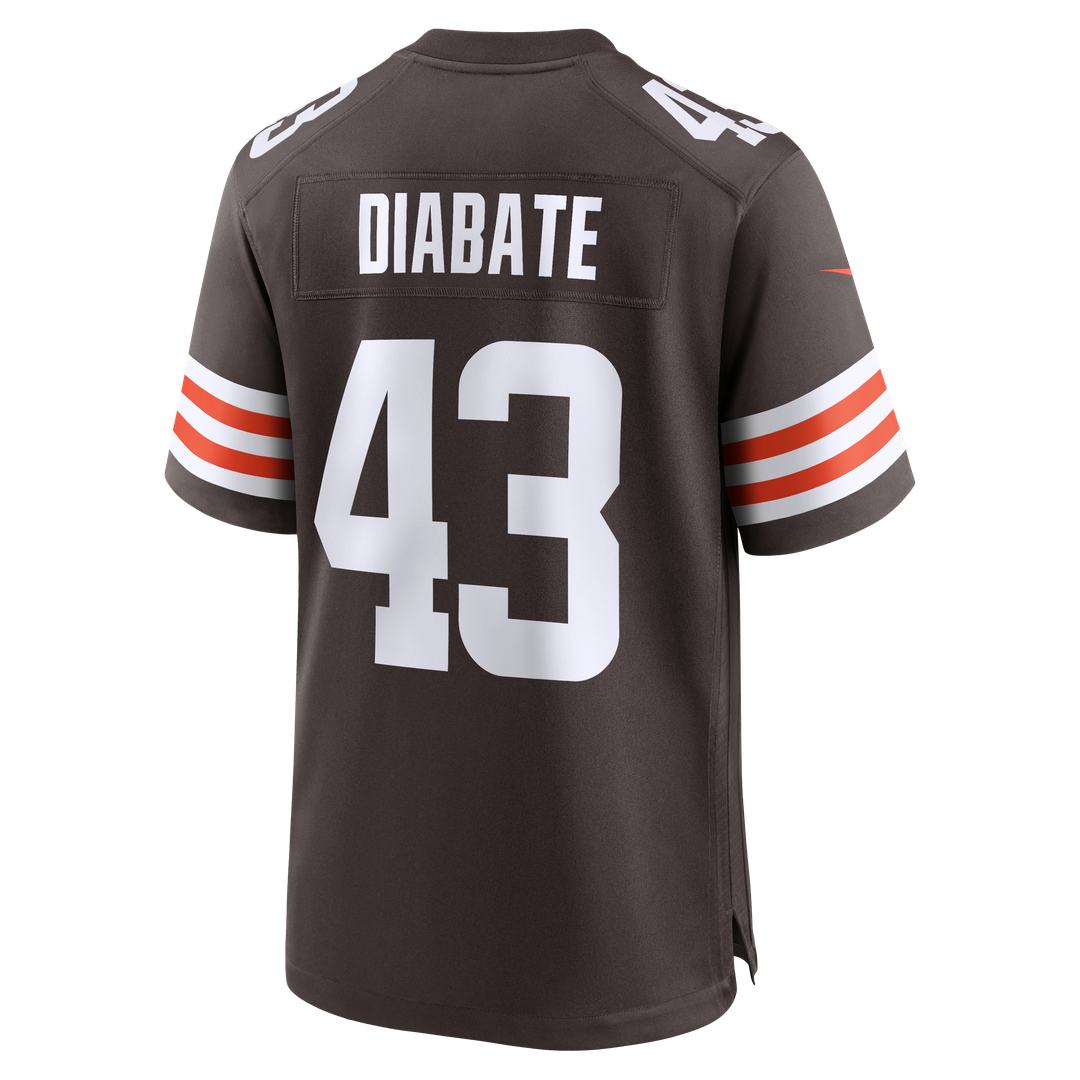 Mohamoud Diabate Cleveland Browns Nike Team Game Jersey -  Brown